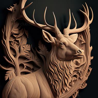 3D model st deer (STL)